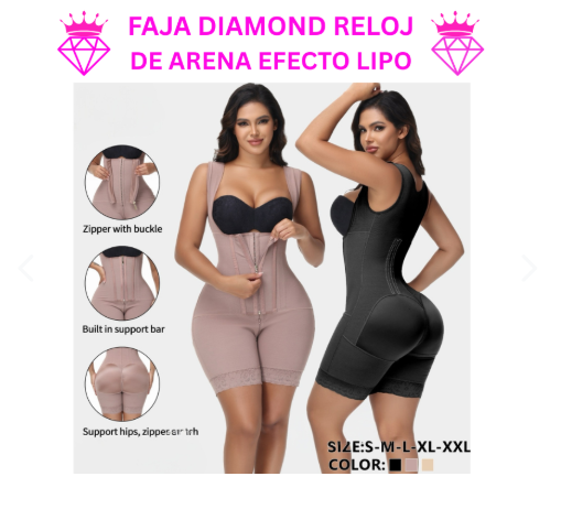 Faja Diamond Reloj De Arena Efecto Lipo